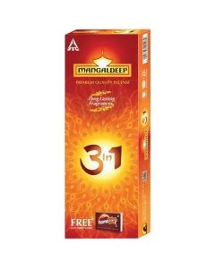 Mangaldeep 3 In 1 Long Lasting Fragrances Agarbattis