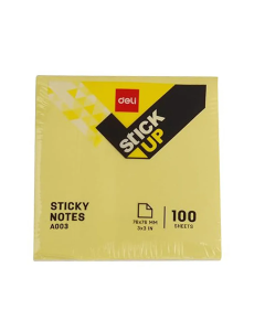 Deli WA00353 Sticky Notes (3x3) - 100 Sheets