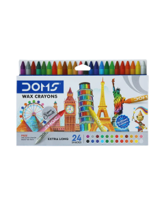 Doms Long Wax Crayons - 24 Shades