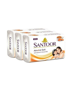 Santoor Sandal and Almond Soap - 150 g