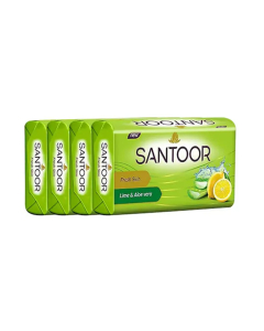 Santoor Aloe Vera & Lime Soap - 125 g