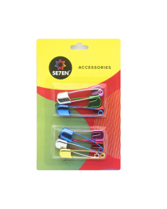 Seven Crome Multicolor Safety Pins